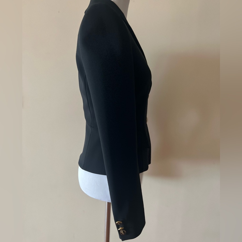 NWT Emilio Pucci Black Blazer Jacket Italy Size 38 US 4 - Picture 8 of 16